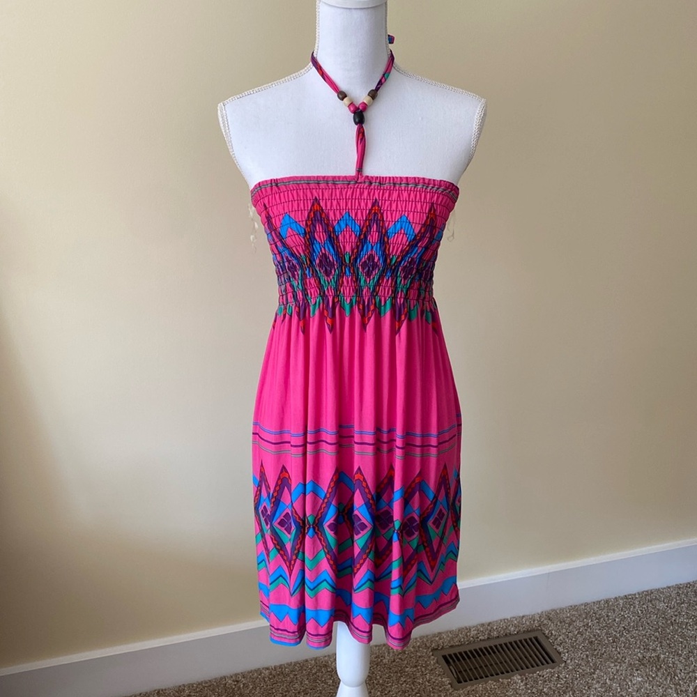 LAGACI Pink Dress Strapless Short NWT Small